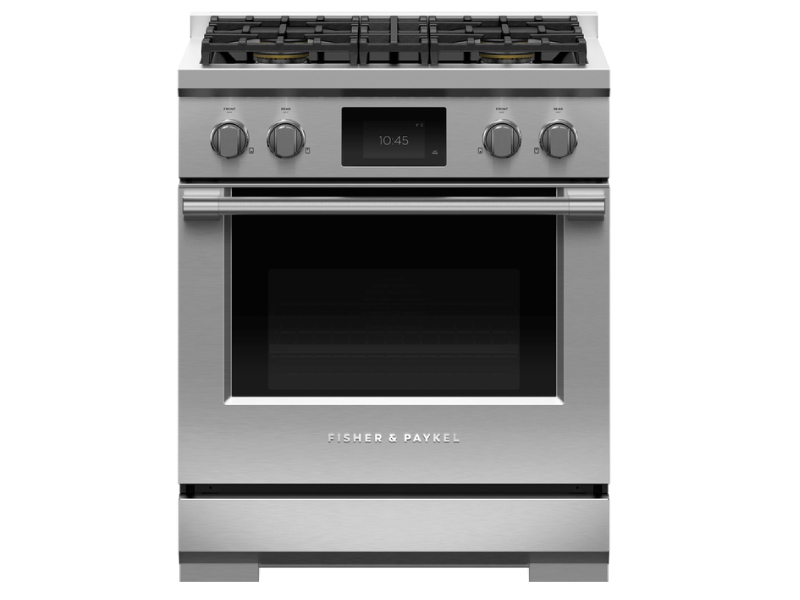 30" Fisher & Paykel Series 9 Professional Dual Fuel Range With 4 Burners - RDV3-304-N