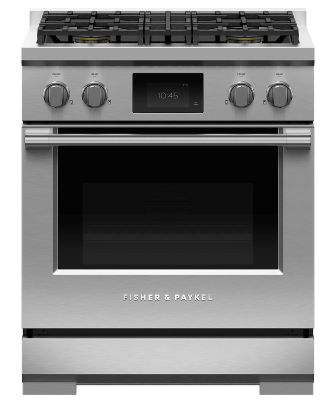 30" Fisher & Paykel Series 9 Professional Dual Fuel Range With 4 Burners - RDV3-304-L