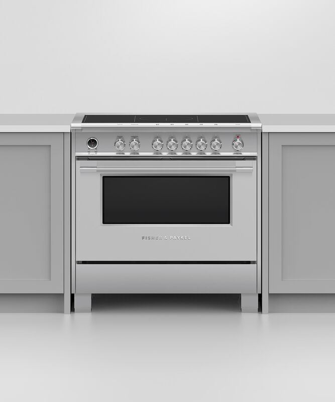 36" Fisher & Paykel Series 9 Classic Induction Range With SmartZone In Stainless Steel - OR36SCI6X1