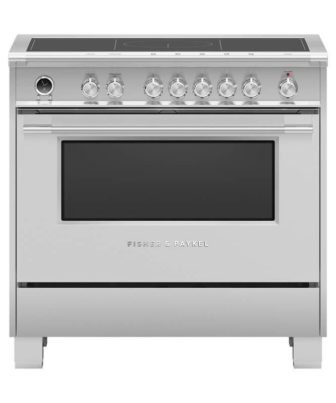 36" Fisher & Paykel Series 9 Classic Induction Range With SmartZone In Stainless Steel - OR36SCI6X1