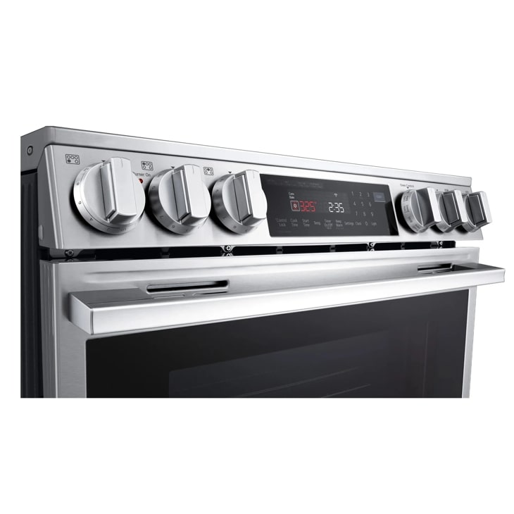 30" LG 6.3 Cu. Ft. Smart Electric Slide-in Range with InstaView ProBake Convection and Air Fry - LSEL6335XE