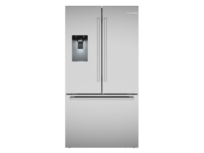 36" Bosch 500 Series French Door Bottom Mount Refrigerator Brushed Steel Anti-Fingerprint - B36CD52SNS