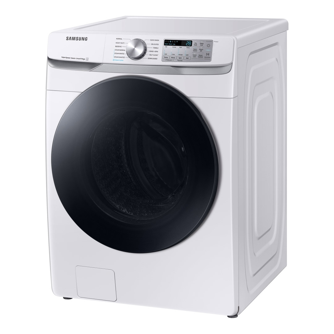 27" Samsung 5.2 Cu. Ft. Washer with 7.5 Cu. Ft. Electric Dryer - WF45B6300AW/US-DVE45B6305W/AC