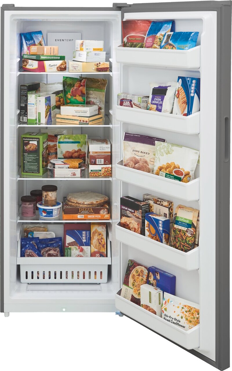 Frigidaire 16 Cu. Ft. Garage Ready Upright Freezer in Fingerprint-Resistant Stainless Steel Look - FFUE1626AV