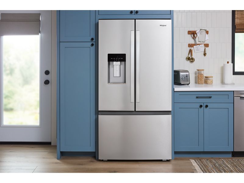36" Whirlpool 23.4 Cu. Ft. True Counter Depth 3-Door French Door Refrigerator - WRFC5036RZ