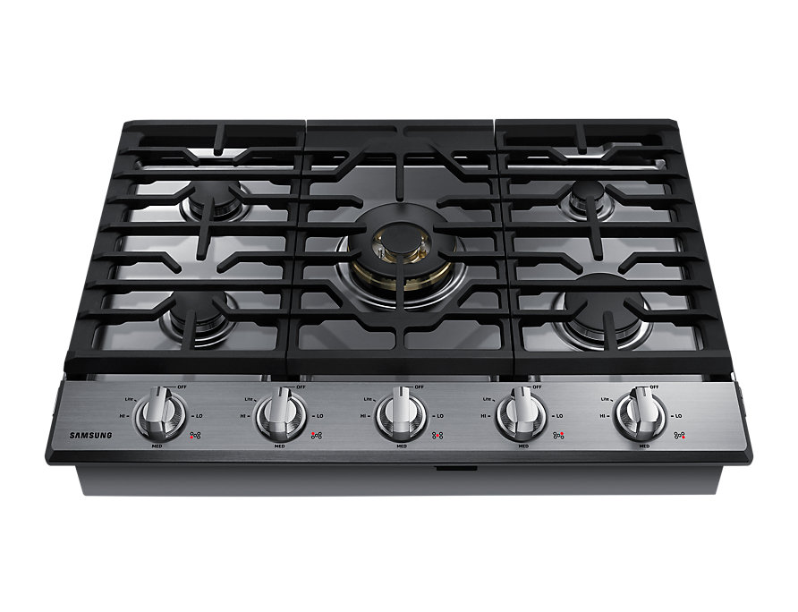 30" Samsung Gas Cooktop With 22K BTU Dual Power Burner - NA30N7755TS