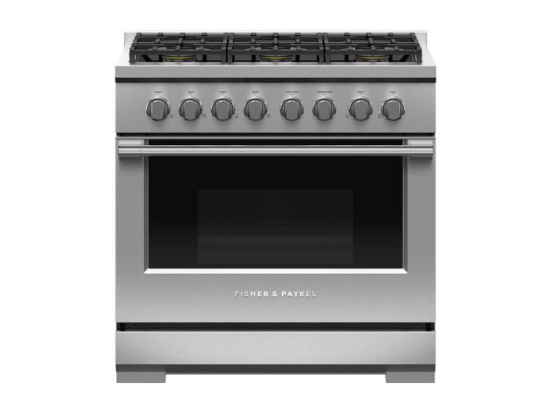36" Fisher & Paykel 6 Burners LPG Gas Range - RGV3-366-L