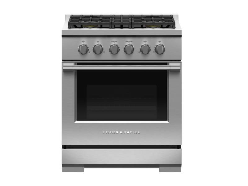 30" Fisher & Paykel  4 Burners LPG Gas Range - RGV3-304-L