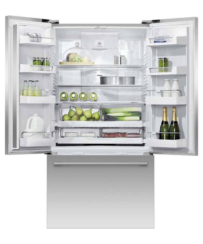 36" Fisher & Paykel 20.1 Cu. Ft. Freestanding French Door Refrigerator in Stainless Steel - RF201AHUSX1