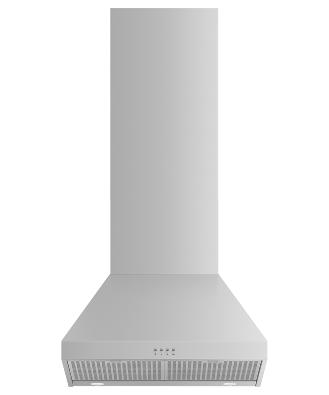 24" Fisher & Paykel Pyramid Chimney Wall Range Hood in Stainless Steel - HC24PCX1