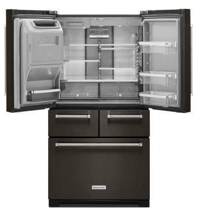 36" Kitchenaid 25.8 Cu. Ft. Multi-Door Freestanding Refrigerator With Platinum Interior Design - KRMF706EBS