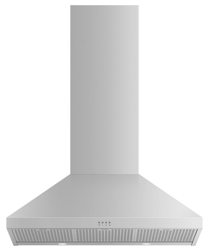 36" Fisher & Paykel Pyramid Chimney Wall Range Hood in Stainless Steel - HC36PCX1