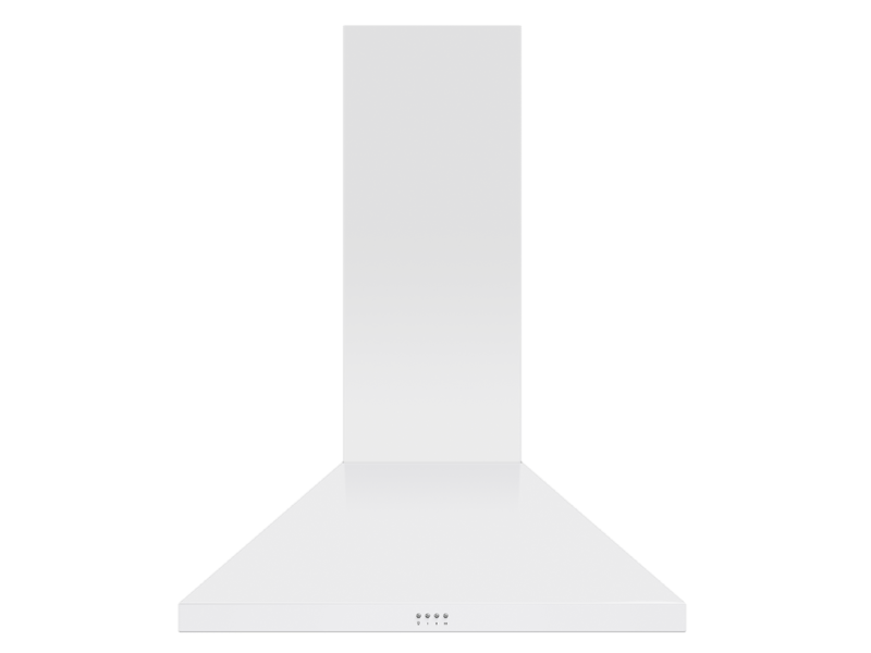 36" Fisher & Paykel Pyramid Chimney Wall Range Hood in White - HC36PCW1