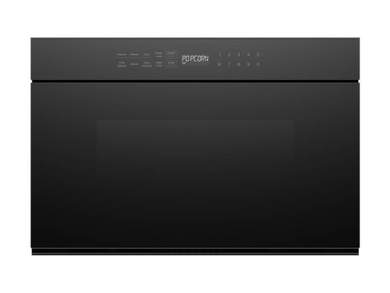 24" Fisher & Paykel 1.2 Cu. Ft. Drawer Microwave in Black Glass  - OMD24SDB1