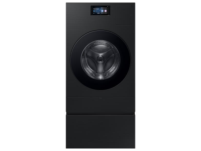 Samsung Bespoke AI Laundry Combo Pedestal with Storage Drawer in Brushed Black - WE702NB/US