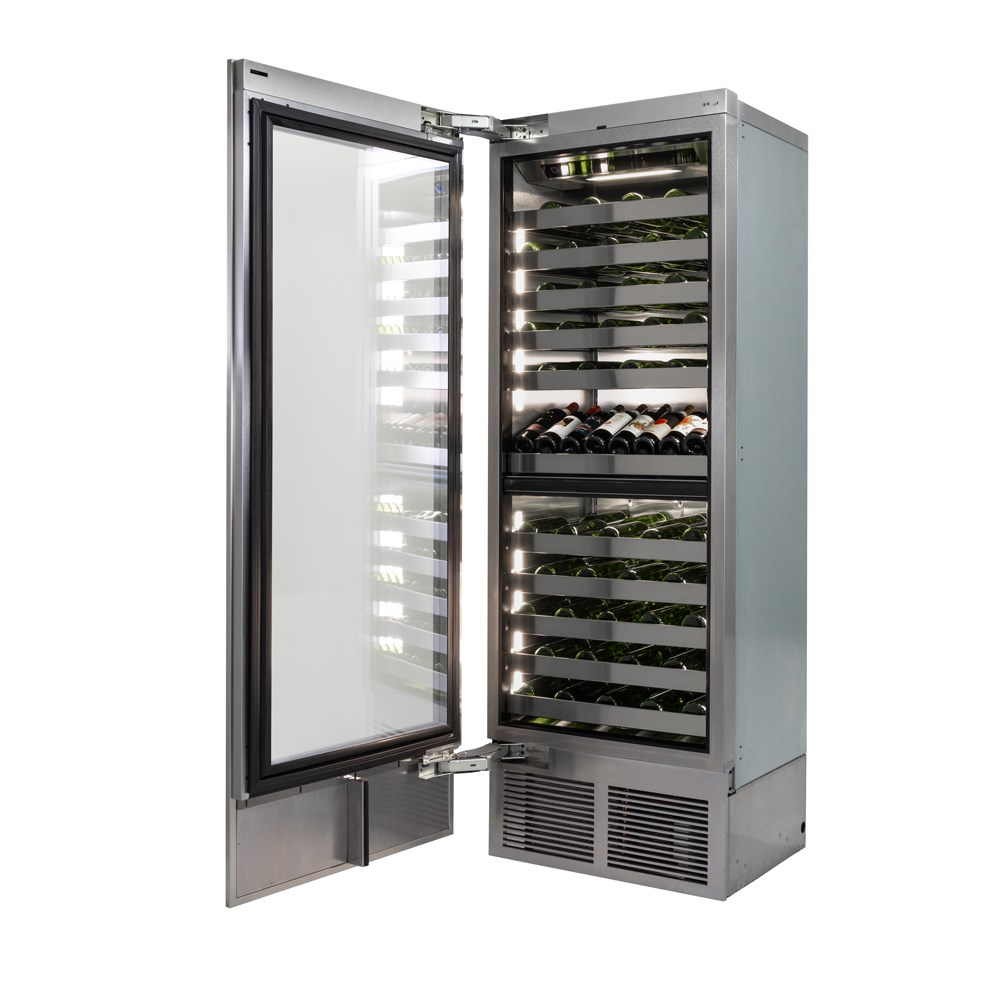 30" Perlick C-Series Dual Zone Wine Column with Left Hinge Panel Ready Door - CR30D24LL