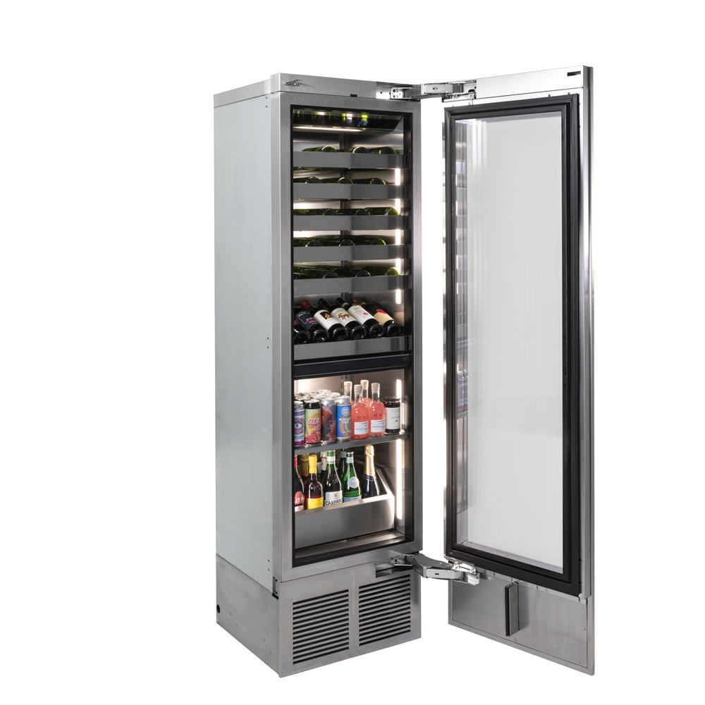 24" Perlick C-Series Dual Zone Beverage Column with Right Hinge Panel Ready Door - CR24C24RL