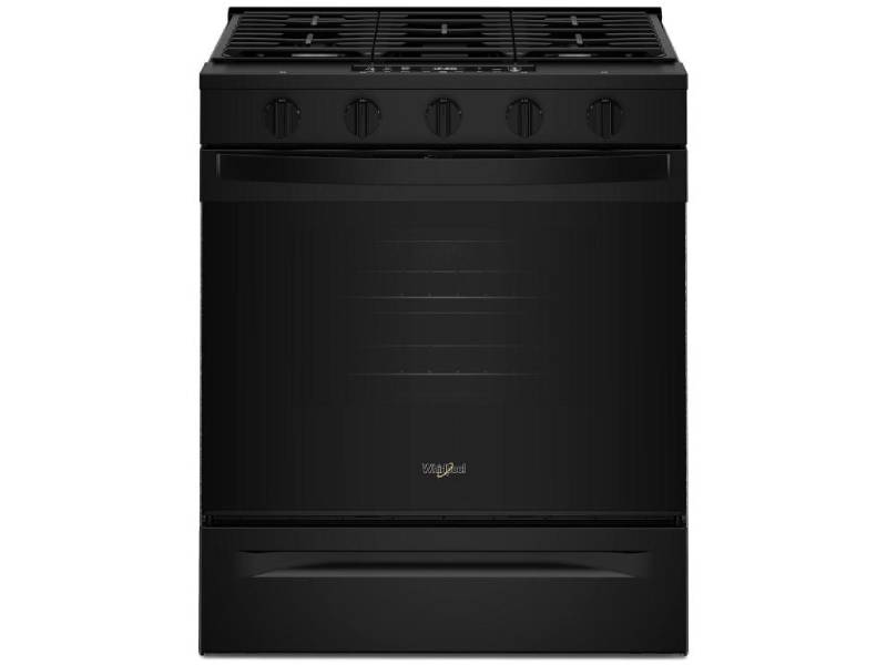 30" Whirlpool 5 Cu. Ft. Gas Range with Air Cooking Technology - WSGS5030SB