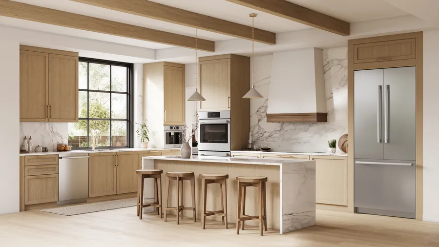 36" Bosch Benchmark Series French Door Bottom Mount Refrigerator - B36BT130NS