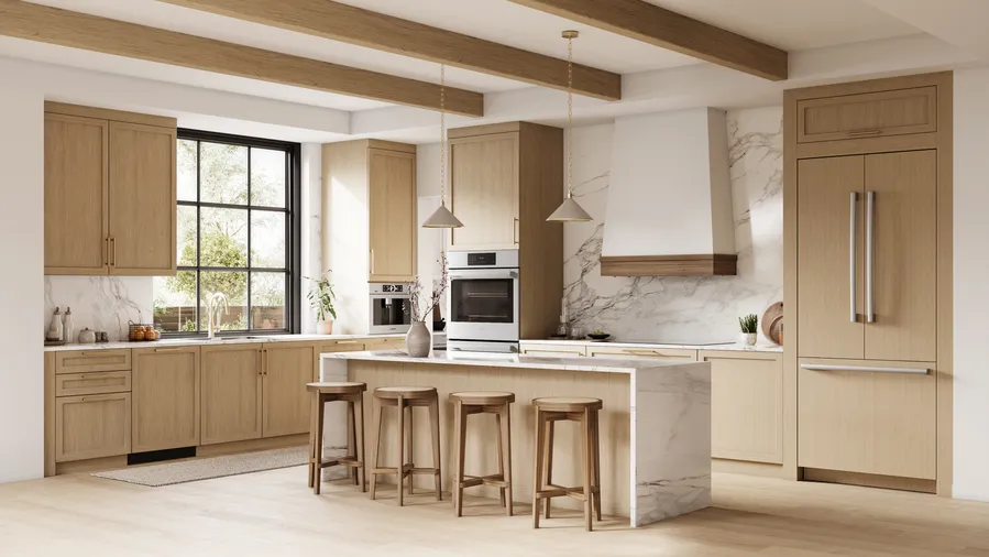 36" Bosch Benchmark Series French Door Bottom Freezer Refrigerator in Panel Ready - B36IT100NP