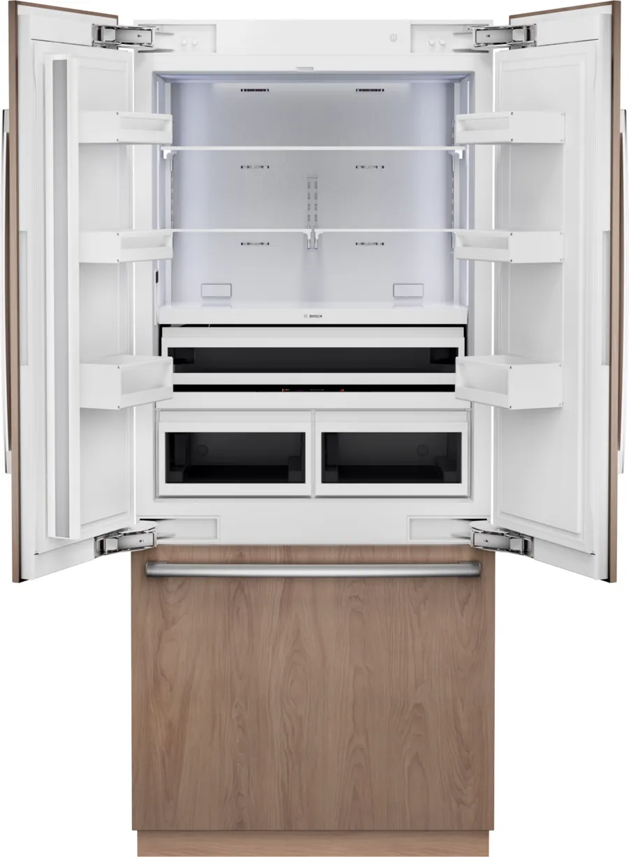 36" Bosch Benchmark Series French Door Bottom Freezer Refrigerator in Panel Ready - B36IT100NP