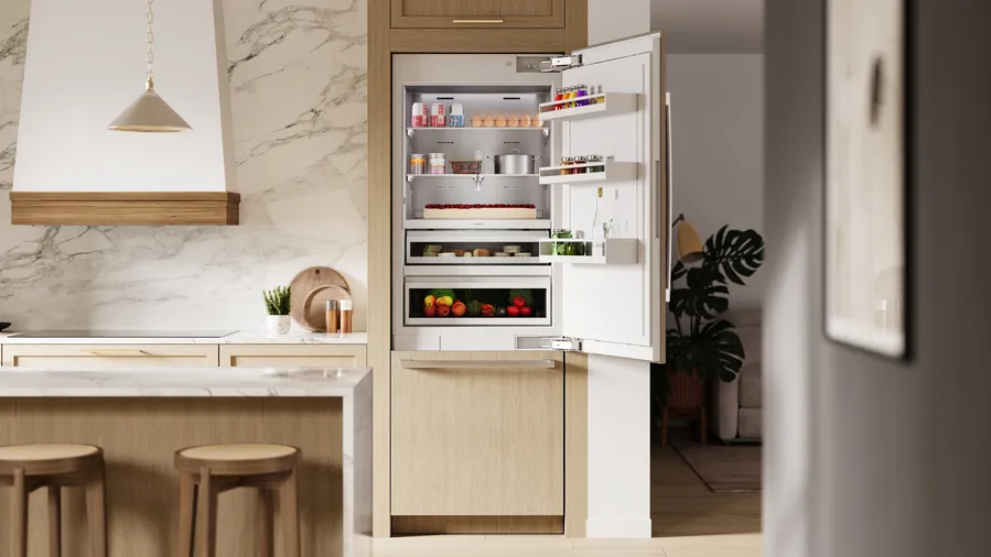 30" Bosch Benchmark Series Built-in Bottom Freezer Refrigerator in Panel Ready - B30IB100SP