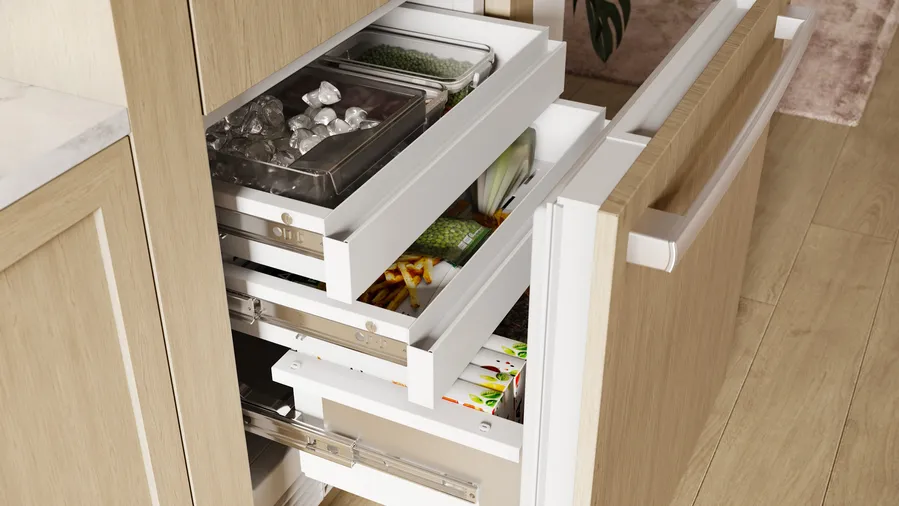 30" Bosch Benchmark Series Built-in Bottom Freezer Refrigerator in Panel Ready - B30IB100SP