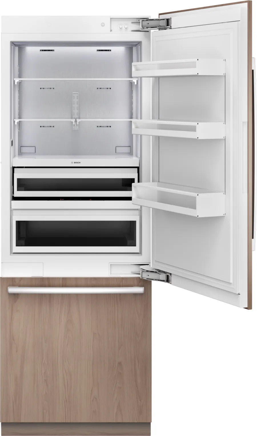30" Bosch Benchmark Series Built-in Bottom Freezer Refrigerator in Panel Ready - B30IB100SP