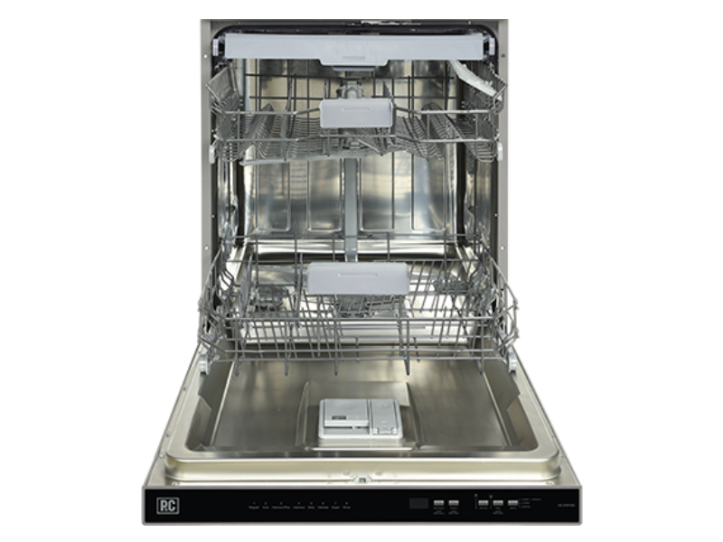24" Porter & Charles Stainless Steel Tall Tub Dishwasher with Integrated Pocket Handle - DWVSS