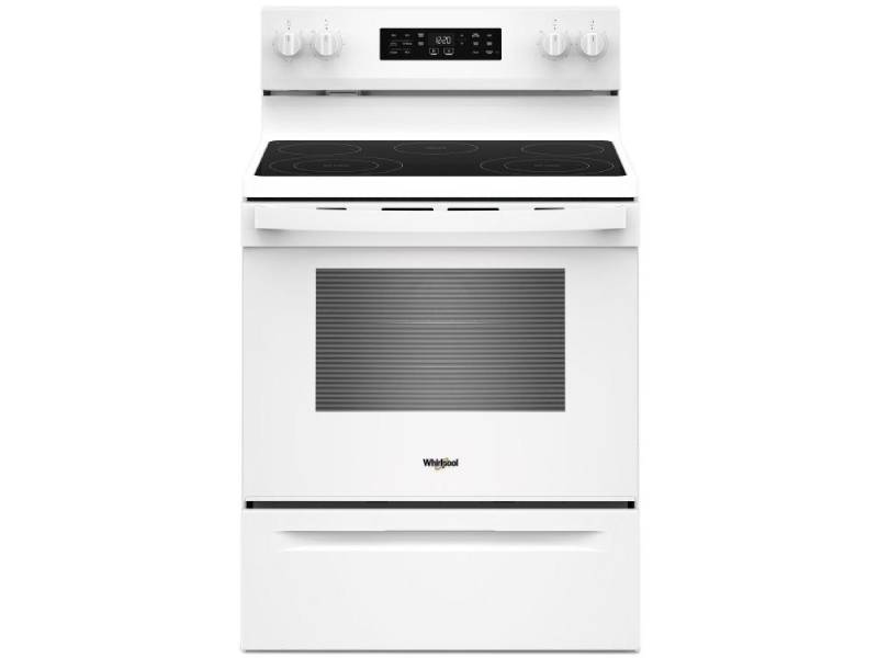 30" Whirlpool Electric Range with Air Cooking Technology - YWFES4530SW