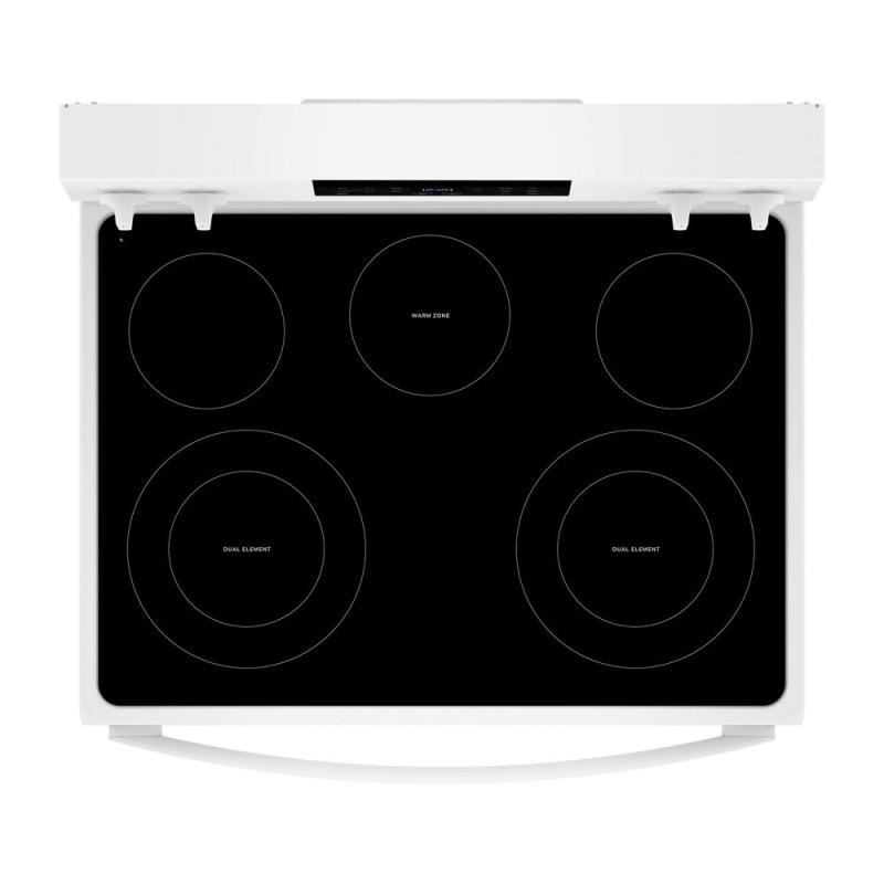 30" Whirlpool Electric Range with Air Cooking Technology - YWFES4530SW
