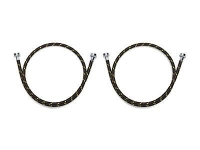 Whirlpool Set of 2 Industrial-Grade 5' Black Nylon Braided Hoses - 8212487RP