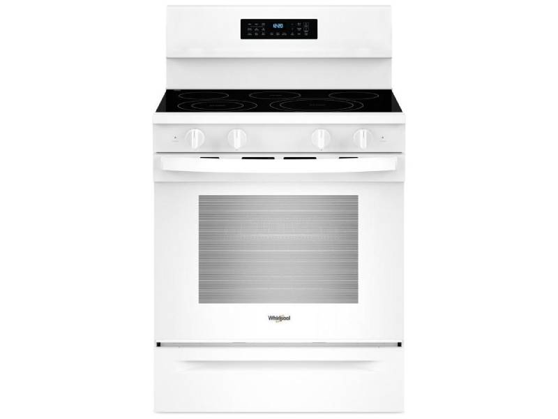 30" Whirlpool Electric Range with Air Cooking Technology and No Preheat Air Fry - YWFES7030SW