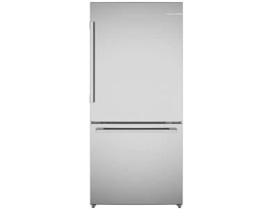 33" Bosch 100 Series Counter-Depth Freestanding Bottom Freezer Refrigerator - B33CM10SNS