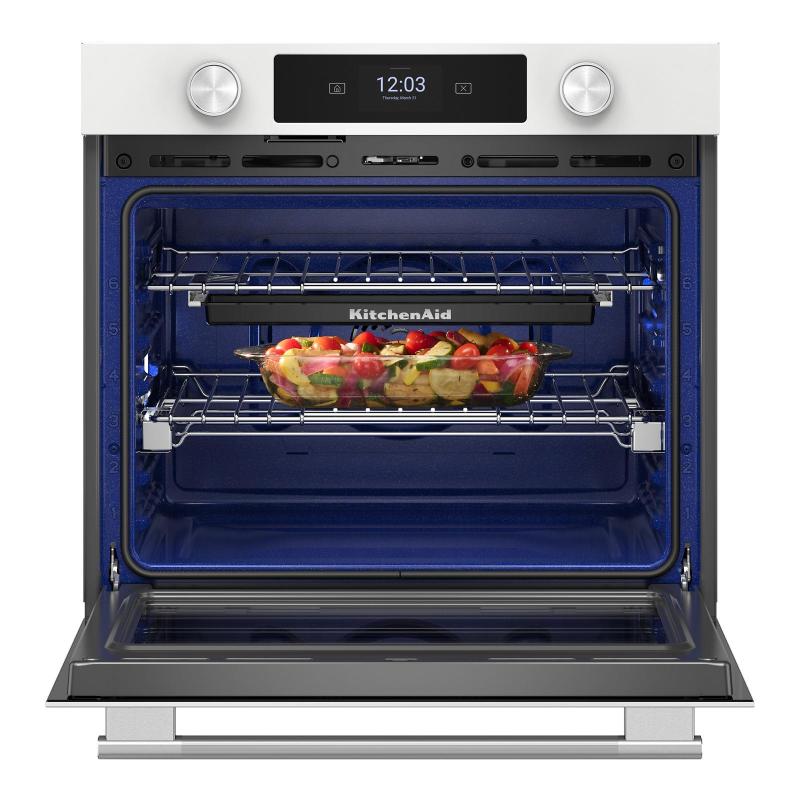 30" KitchenAid Smart Electric Single Wall Oven with Assisted Cooking Modes - KOES730SWH
