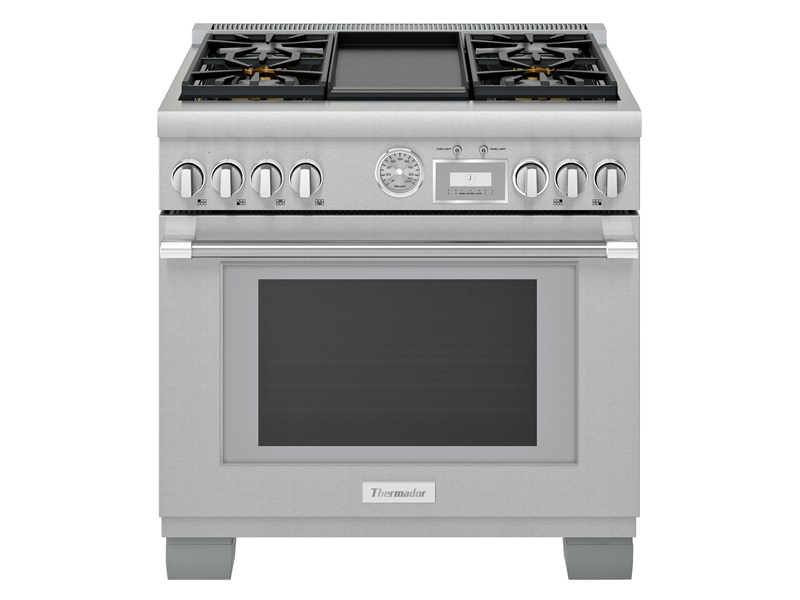 36" Thermador Professional Series Pro Grand Commercial Depth Gas Range - PRG364WDG