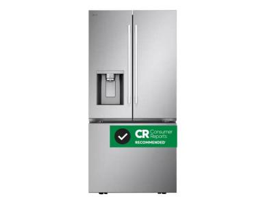 33" LG 25 Cu. Ft. 3 Door French Door Refrigerator with Hybrid Handle - LF25H6330S