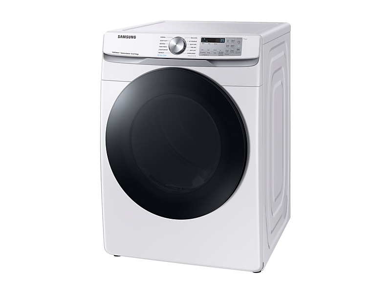 27" Samsung 7.5 Cu. Ft. Electric Dryer with Multi Steam and Steam Sanitize+ - DVE45B6305W/AC