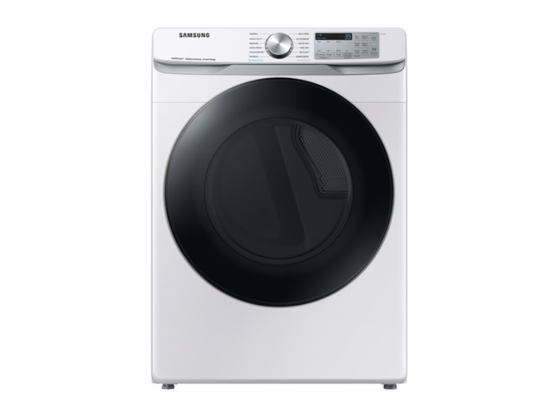 27" Samsung 7.5 Cu. Ft. Electric Dryer with Multi Steam and Steam Sanitize+ - DVE45B6305W/AC