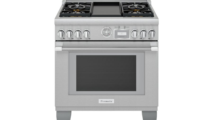 36" Thermador Professional Series Pro Grand Commercial Depth Gas Range - PRG364WDG