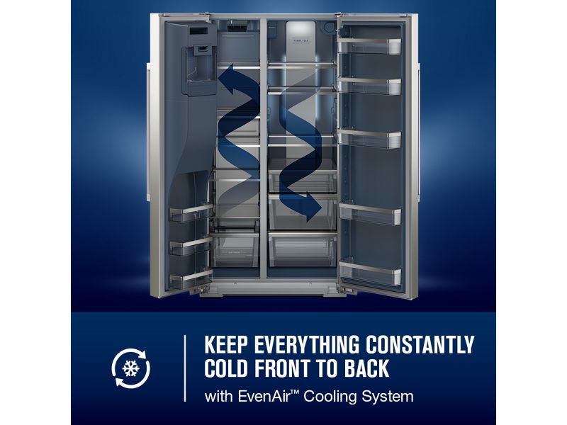 36" Maytag 20.8 Cu. Ft. Counter-Depth Side-by-Side Refrigerator - MRSC6636RZ