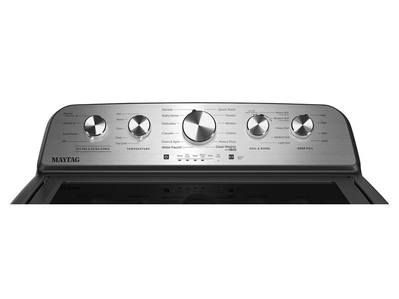 27" Maytag 5.4 Cu Ft. Top Load Agitator Washer with Extra Power and Pet Pro Option - MTW5605RU