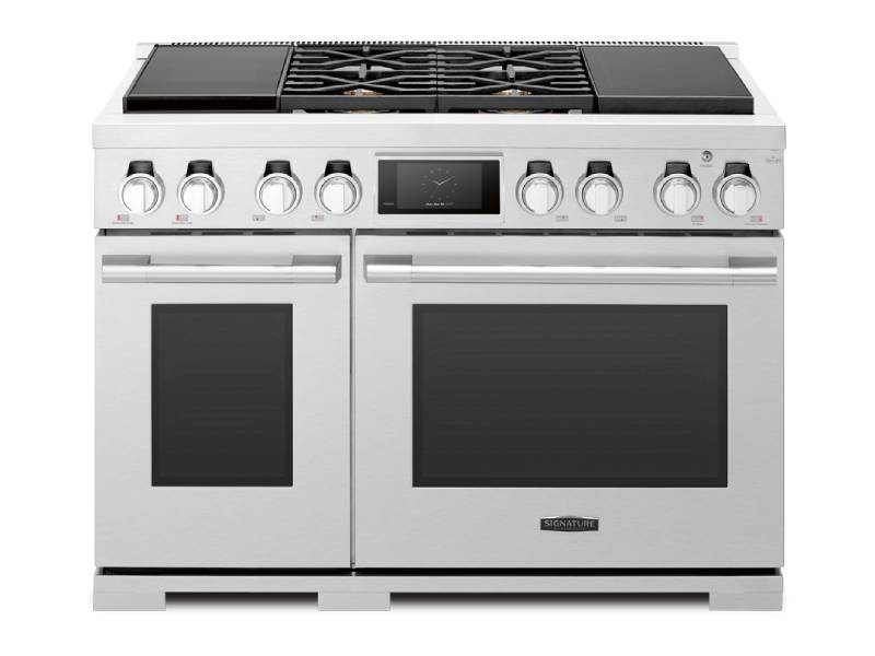 48" Signature Kitchen Suite Dual-Fuel Pro Range with Sous Vide and Induction - SKSDR480SIS