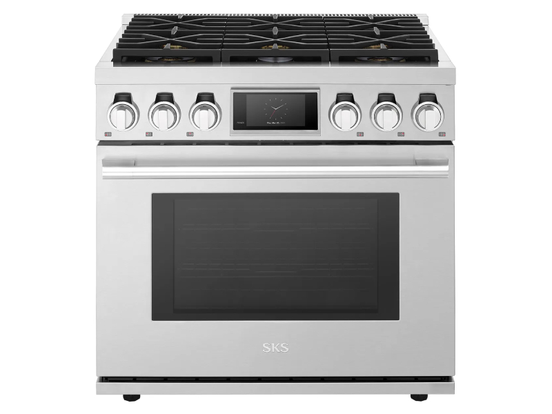 36" Signature Kitchen Suite Gas Pro Range with 6 Burners - SKSGR360S