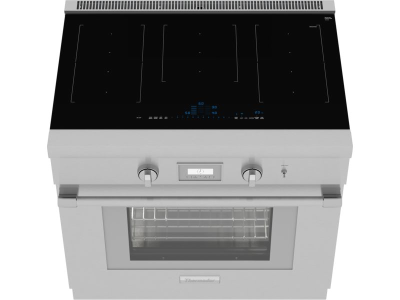 36" Thermador Liberty Induction Freestanding Range Cooker Stainless Steel - PRI36LBHC