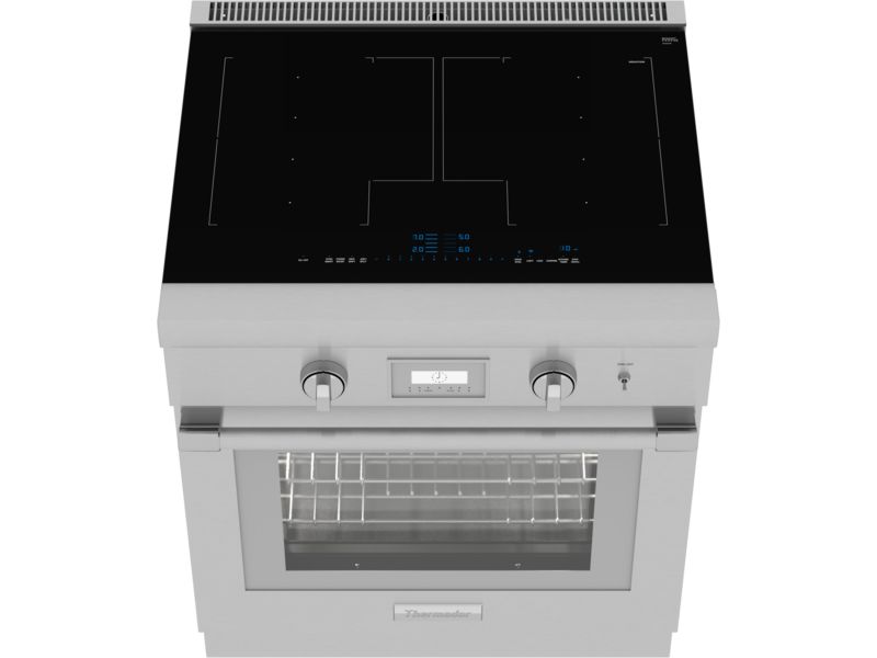 30" Thermador Liberty Induction Freestanding Range Cooker Stainless Steel - PRI30LBHC