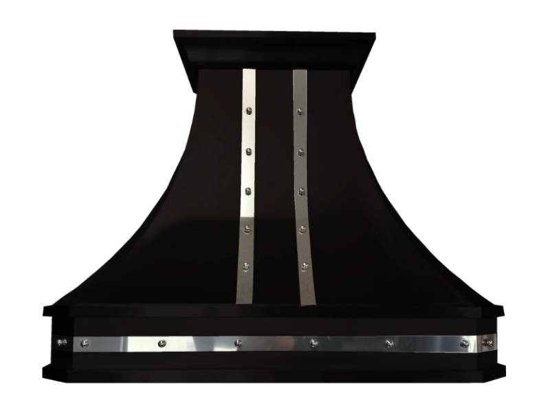 42" Cyclone Design Collection Wall Mount Hood in Matte Black Chrome - DCB40942MBC