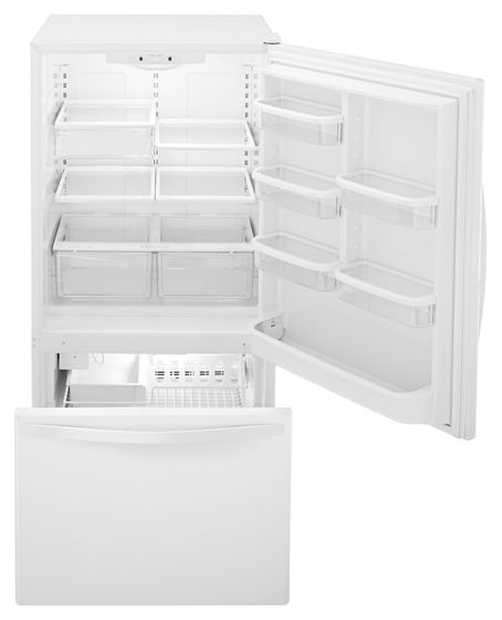 33" Whirlpool 22 Cu. Ft. Bottom-Freezer Refrigerator - WRB322DMBW