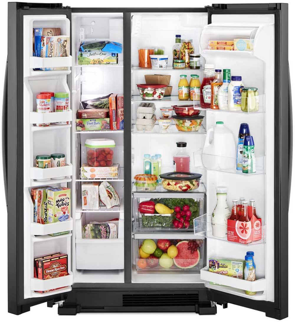 33" Whirlpool Side-by-Side Refrigerator - 22 cu. ft. WRS312SNHB