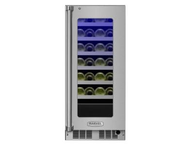 15" Marvel Professional High Efficiency Single Zone Wine Refrigerator - MP15WSG4RS